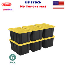 6 Pack Sterilite Large Storage Bin, 27 Gallon Durable Plastic Storage Tote Storage Containers price