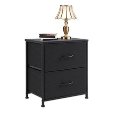 Nightstand End Table Side Table with 2 Fabric Drawers Bedside Table for Bedroom Office Nightstand price