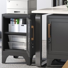 Metal Narrow Storage Cabinet with Lock Bedroom Nightstand Office Files Organizer Office Nightstand price