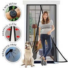 Magnetic Screen Door Mesh Curtain Durable Heavy Duty Mosquito Net Bug Hands Free Air Curtains price