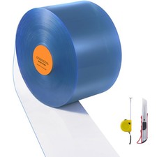 Uimoso Strip Curtain PVC Door Curtain 164'x8" Roll Cooler Freezer Clear Plastic Air Curtains price