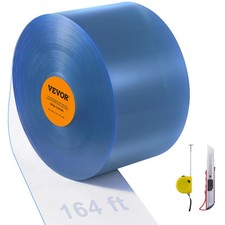 VEVOR Strip Curtain PVC Door Curtain 164' x 8" Roll Cooler Freezer Clear Plastic Air Curtains price