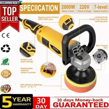 Car Buffer Polisher Waxer 7-Speed Rotary 5"6"+7" Backing Plate Polishing Machine Polisher / Polishing Machine price