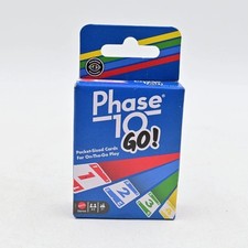 NEW! PHASE 10 GO! Card Game for Kids, Adults, Fun Mini Pocket-Sized Party Travel Games for Adults price