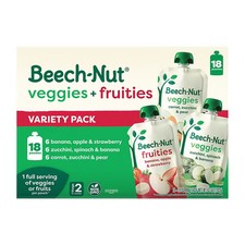 Beech Nut Stage 2 Baby Food Pouches Variety Pack 18 Pack 35 Oz Veggies Fruities Baby Food price