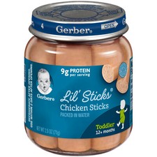Gerber Lil Sticks Chicken Sticks Baby Food 12+ Months - 2.5 Oz - Pack of 10 Baby Food price