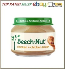 Beech-Nut Meat Baby Food Jars, Chicken & Chicken Broth Puree, 7g Protein, Sta... Baby Food price