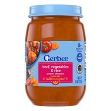 Baby Food Puree Beef Rice Vegetables 12x6oz Gerber 3rd Foods taste Albondigas Baby Food price
