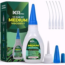 CA Glue Medium Viscosity Kit, 1.75 oz. Cyanoacrylate Glue, Super Glue for Everyd Adhesive price