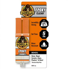 Gorilla Glue Clear Epoxy Syringe Bonds Steel, Aluminum, Wood, Ceramic, Tile, Pls Adhesive price