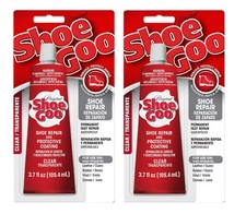 (2 Pack) Eclectic Shoe Goo Shoe Repair Adhesive, Clear, 3.7 fl oz NEW!!! Adhesive price