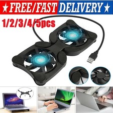 Dual USB Cooling Fan Pad Foldable Slim Fans Cooler Stand For Laptop PC Notebook Laptop Fan price