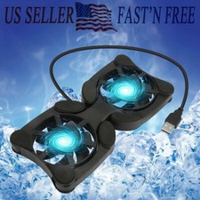 Dual USB Cooling Fan Pad Foldable Slim Fans Cooler Stand for PC Notebook Laptop Laptop Fan price
