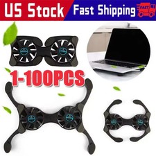 Dual USB Cooling Fan Pad Foldable Slim Fans Cooler Stand For Laptop Notebook LOT Laptop Fan price