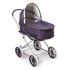 3-in-1 Convertible Doll Pram Carrier and Stroller Pushchair Navy White Baby Doll Strollers and Prams price