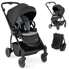 Baby Stroller Foldable Infant Pram Stroller w/ Reclining Backrest Handle Strollers and Prams price