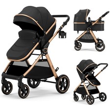 2 in 1 Baby Stroller, Convertible Bassinet Pushchair for Infants and Newborns... Strollers and Prams price