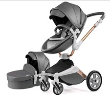 Hot Mom 2-in-1 Baby Stroller with a 360° rotation function and PU leather New Strollers and Prams price