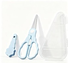 Baby Food Scissors with Travel Case, Portable Stainless Steel Shears with Safety Baby Scissors price
