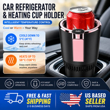 Car Refrigerator Heating Cooling Cup Holder 12V Smart Drink Warmer Cooler Car Refrigerator price