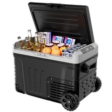 12V Car Refrigerator Electric Cooler DC/AC, -4℉~68℉, Freezer Cooler with Wheels Car Refrigerator price