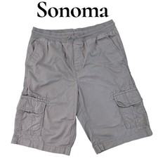 Sonoma Cargo Shorts Kids XL 18/20 Khaki Cotton Elastic Waist Utility Classic Boys' Shorts price