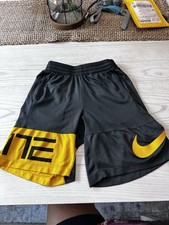Nike Youth boys Athletic Shorts, Gray/Yellow, Size Medium Boys' Shorts price