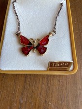 Red Butterfly Necklace Style By Smart In The Box NOS Smart Necklace price