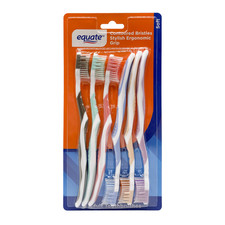 Equate Soft Manual Toothbrushes Ergonomic Grip Contoured Bristles 6 Count Toothbrushes price