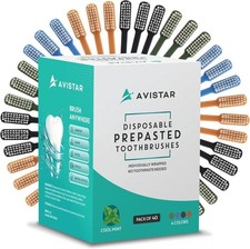 40 Pack Prepasted Disposable Toothbrushes Individually Wrapped Travel Use Toothbrushes price