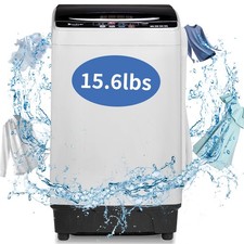 ZOKOP Full Auto Washing Machine 15.6lbs 10 Programs Built-in Drain Pump 260W Built-in Washing Machine price