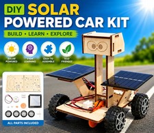 DIY Solar Powered Wooden Car Kit STEM Educational Science Puzzle Toy Kids Gift Educational Toy price