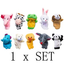 Velvet Cartoon Family Finger Puppets Cloth Doll Baby Educational Hand Animal Toy Educational Toy price