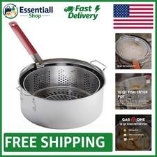 10QT Aluminum Fry Pot with Easy Grip Handles for Effortless Cooking Built-in Fryers price