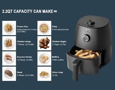 Mainstays 2.2 Qt Compact Air Fryer Non-Stick 1150W Built-in Timer - Purple - NEW Built-in Fryers price