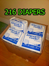Attends Care: Large Adult Underwear Diapers Lot | 216 Count Adult Diapers and Care price