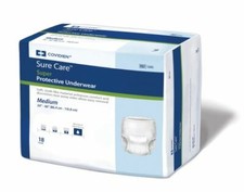 Covidien SureCare Protective Underwear MEDIUM Heavy 18 Count, 4 Pack Adult Diapers and Care price