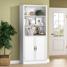 Bookshelves Bookcases with Doors Floor Standing 6 Tier Display Storage Shelf Office Shelf Unit price