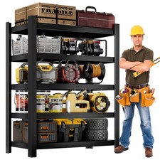 CJF 5Tier Adjustable Garage Storage Shelf, Extra Large Black (71 "Hx47" Wx20" D） Office Shelf Unit price