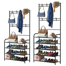 Entryway Hall Tree Coat Rack Shoe Shelf with Hooks Clothes Shoes Hats Stand Rack Hall Stand price