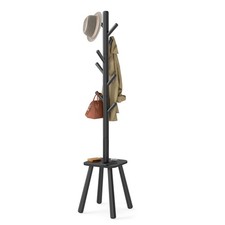 Coat Rack, Free Standing Coat Stand, Hall Coat Tree with 8 Hooks and Storage ... Hall Stand price
