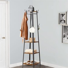 Industrial Coat Rack Stand Hall Tree Entryway Home Storage Shelves with 8 Hooks Hall Stand price