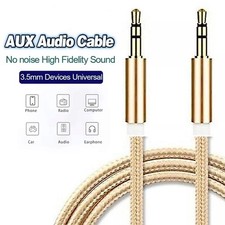 3.5mm Braided Male to Male Stereo Audio AUX Cable Cord for PC iPod CAR iPhone Audio Cable price