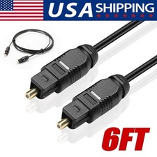 6FT Digital Fiber Optic Audio Cable Cord Optical TosLink for TV DVD AMP USA Audio Cable price