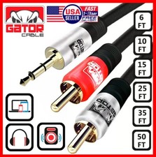 3.5mm AUX to 2 RCA Stereo Cable Y Splitter Audio Male Cord Adapter Plug Audio Cable price