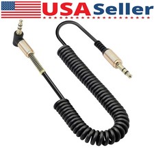 3.5mm Male to Male AUX Cable Cord L-Shaped Right Angle Car Audio Headphone Lot Audio Cable price