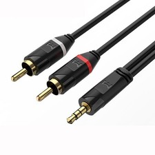 3.5mm to RCA Cable 2RCA to 3.5mm 2-RCA to AUX Cord Adapter Stereo Audio Y-Cable Audio Cable price