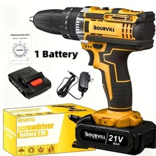 BOURVILL 21V Cordless Impact Drill Set, Wireless Drill Set, Household Power Tool Drills price