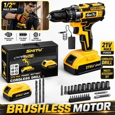 2026 21V Cordless Drill Kit with Tool Box, Rechargeable Electric Drill Set Drills price