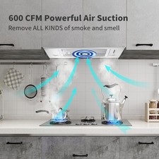 Range Hood Insert Built in Kitchen Hood 600CFM, Ducted/Ductless 24 inch Built-in Range Hoods price